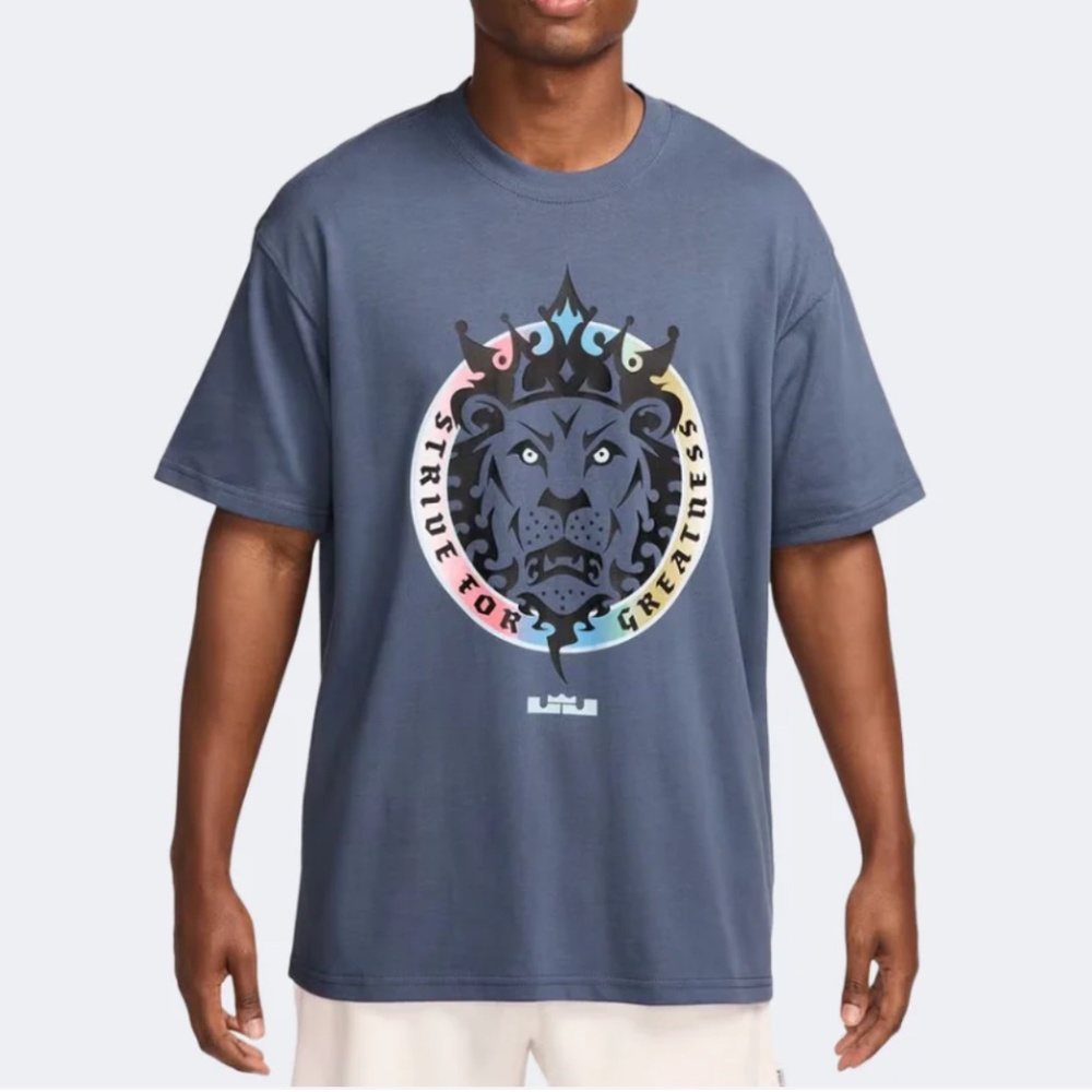 Nike Performance LEBRON JAMES TEE - Printed T-shirt - diffused blue- SZ L NWT